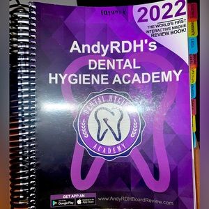 2022 Andy RDH board review book, it has some highlighting in it